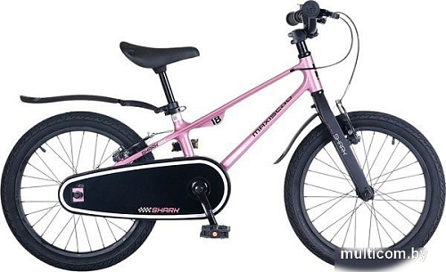 Детский велосипед Maxiscoo Shark Sport 18 2025 MSC-SH1843 (розовый жемчуг, разобранный)
