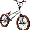 Велосипед Stark Madness BMX 2 2025 (серебристый/фиолетовый/песочный)
