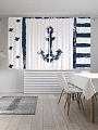 Комплект штор JoyArty Морская композиция с якорем 1.45x1.8 м p_15938_145x180 (2 шт)
