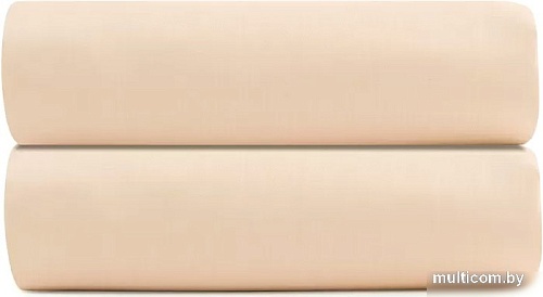 Постельное белье Tkano Essential на резинке TK20-FS0022 (бежево-розовый)