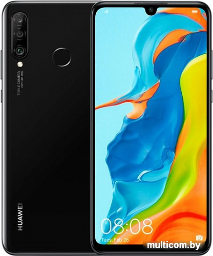 Смартфон Huawei P30 Lite MAR-LX1B Dual SIM 6GB/256GB (полночный черный)
