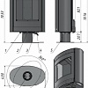 Свободностоящая печь-камин Мета-Бел Свитязь АОТ-7.0-01