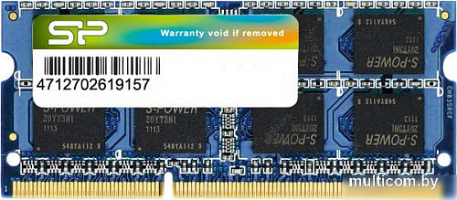 Оперативная память Silicon-Power 8GB DDR3 SO-DIMM PC3-12800 (SP008GBSTU160N02)