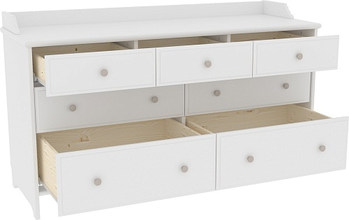 Комод ММЦ Вествик 7 (белый лак)