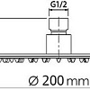 Верхний душ WeltWasser HS 20R