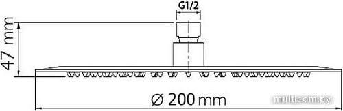 Верхний душ WeltWasser HS 20R