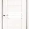 Межкомнатная дверь Velldoris Next 2 80x200 (белый эмалит, лакобель черный)