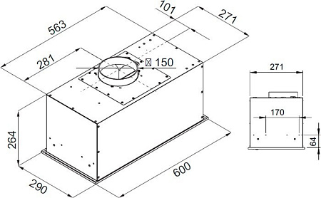 Кухонная вытяжка KUPPERSBERG Ibox 60 X