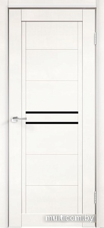 Межкомнатная дверь Velldoris Next 2 80x200 (белый эмалит, лакобель черный)
