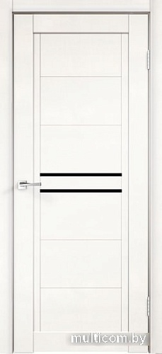 Межкомнатная дверь Velldoris Next 2 80x200 (белый эмалит, лакобель черный)