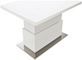 Журнальный столик Levmar Slide WT (белый/опоры сатинированная сталь)