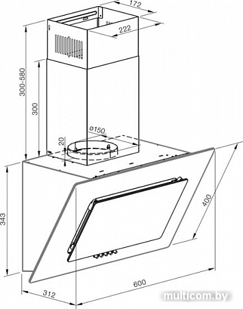 Кухонная вытяжка Graude DHE 60.1 C