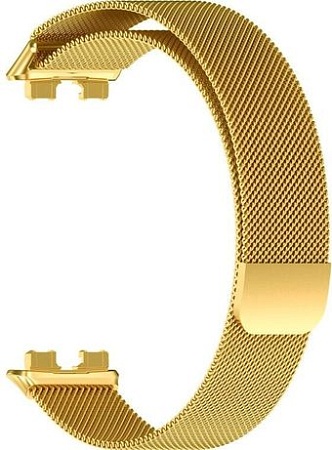 Браслет Rumi Milanese loop металлический для Huawei Band 8 (золотистый)