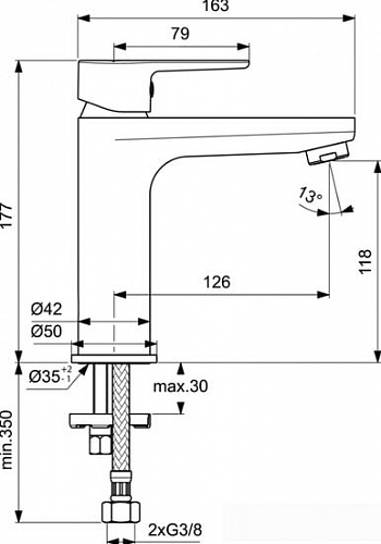 Смеситель Ideal Standard Cerafine O BC554