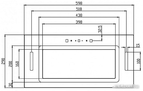 Кухонная вытяжка Schtoff Armonia 60 (черный)