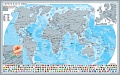 Скретч-карта Белкартография Мир 88x55 см