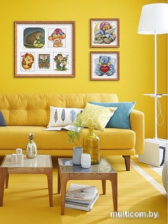 Набор для вышивания Белоснежка Медвежонок с сердцем 777-14