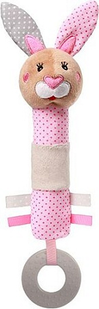Прорезыватель BabyOno Пищалка Кролик с прорезывателем 621