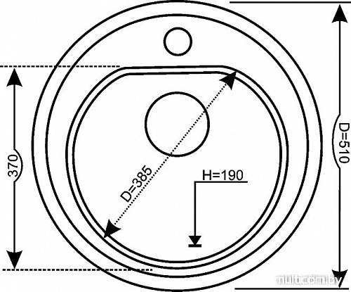 Кухонная мойка Polygran F-08 (бежевый)