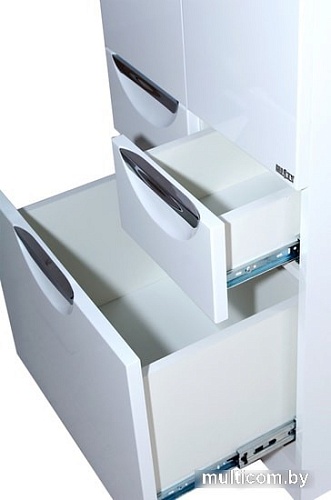 Мебель для ванных комнат Misty шкаф-пенал Жасмин-50 без корзины (белая эмаль)