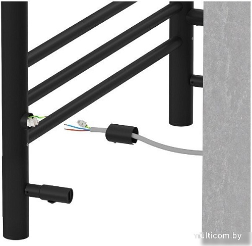 Полотенцесушитель Aquatek Альфа П10 500x900 (Quick Touch, черный муар)