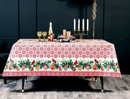 Скатерть Stolima Барыня-сударыня 802-1 Новогодний 220x140