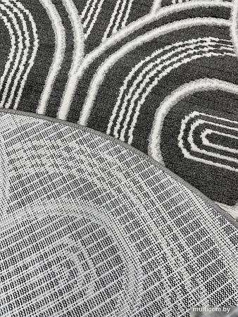 Ковер для жилой комнаты Safyun Bravo SN550-GREY-CREAM-OVAL (1x2)