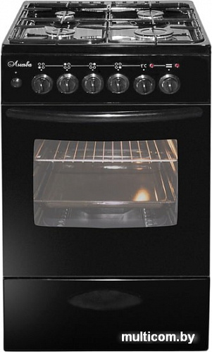 Кухонная плита Лысьва ЭГ 404 МС-2у (стеклянная крышка, решетка чугун, черный)