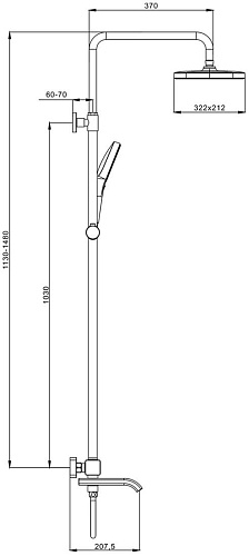Душевая система Raglo R22.26.03