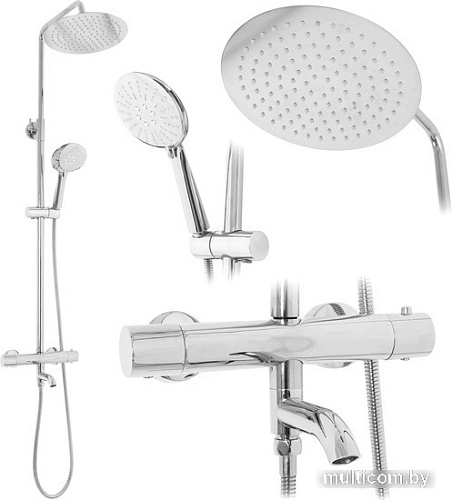 Душевая система Rea Lungo Chrome TermoREA-P6607