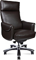 Офисное кресло Norden Ritz A 2108 brown leather (кожа коричневый/алюминиевая крестовина)