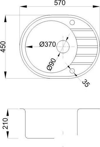 Кухонная мойка БелЭворс New Lux R (белый, без сифона)