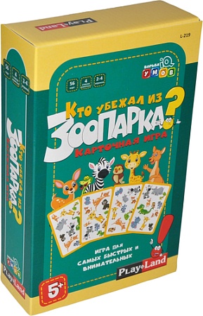 Настольная игра Play Land Кто убежал из Зоопарка? L-219