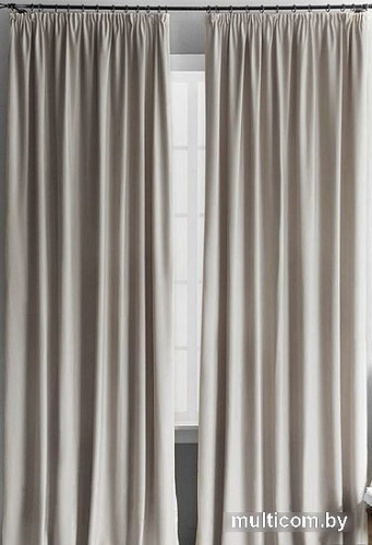 Комплект штор Pasionaria Бархат 290x260 (светло-серый)