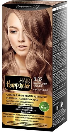 Белита-М Hair Happiness Стойкая 8.82 шоколадный блондин