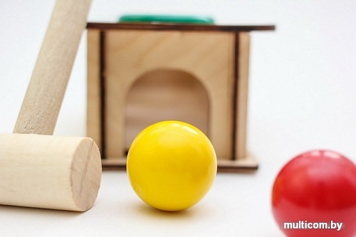 Молоточек WoodLand Toys Фрукты 3 отверстия 115209