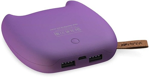 Портативное зарядное устройство Hiper Zoo 8000 Blueberry (фиолетовый)