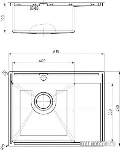 Кухонная мойка Alveus Quarto 20 1124383