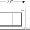 Geberit Omega 30 115.080.KH.1 (глянцевый/матовый хром)