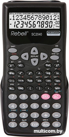 Инженерный калькулятор Rebell SC2040 (черный)