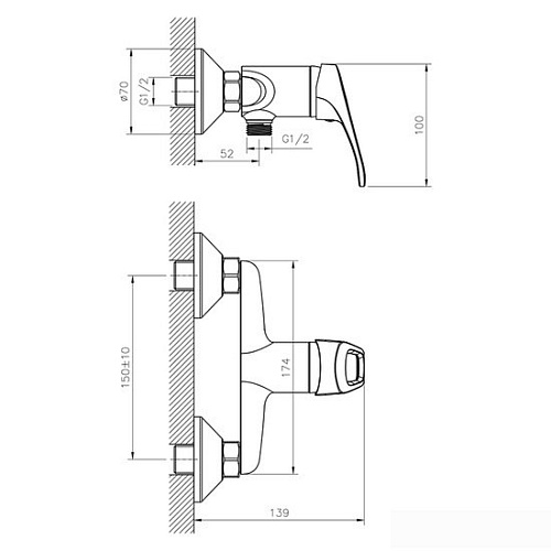 Смеситель Decoroom DR21056