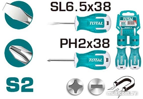 Набор отверток Total THTS20206 (2 предмета)