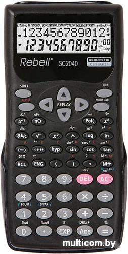 Инженерный калькулятор Rebell SC2040 (черный)