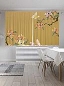 Комплект штор JoyArty Цветочное дыхание Oxford DeLux 1.45x1.8 м (2 шт)