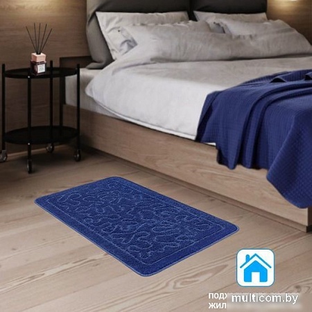 Коврик для ванной Shahintex РР 50x80 (темно-синий)