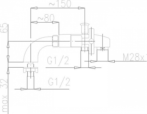 Смеситель Armatura Symetric 345-010-00