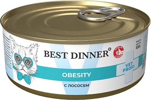 Консервированный корм для собак Best Dinner Vet Profi Obesity С лососем (100 г)