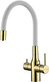 Смеситель Paulmark Salix Sa213419-Gw (золото/белый)