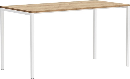 Стол Crafto Рон Лофт 02 138x70x75 (белый/дуб)