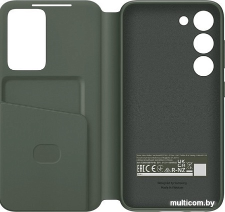 Чехол для телефона Samsung Smart View Wallet Case S23 (хаки)